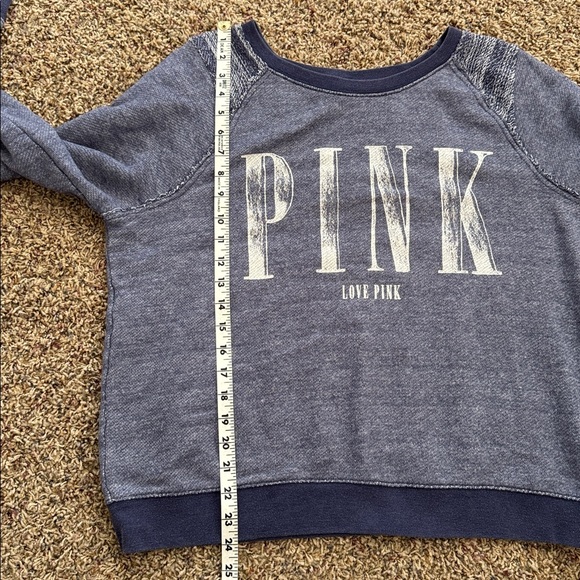VS Pink Vintage Crewneck | Washed Blue | Size L - Picture 7 of 8
